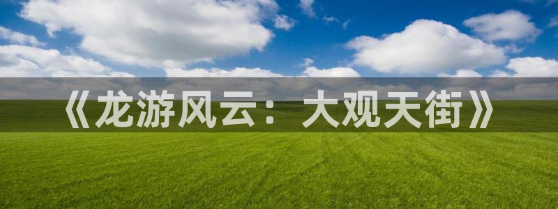 狗子28：《龙游风云：大观天街》